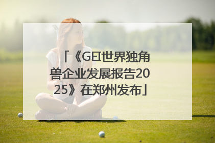 《GEI世界独角兽企业发展报告2025》在郑州发布