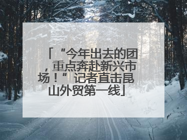 “今年出去的团，重点奔赴新兴市场！”记者直击昆山外贸第一线
