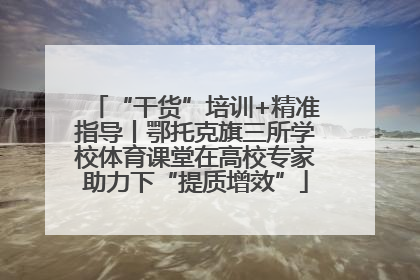 “干货”培训+精准指导丨鄂托克旗三所学校体育课堂在高校专家助力下“提质增效”