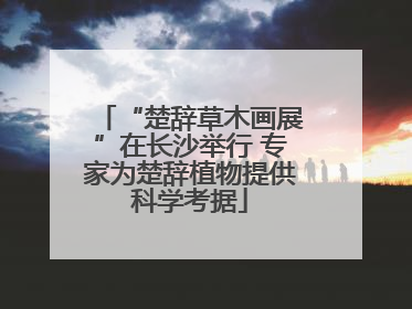“楚辞草木画展”在长沙举行 专家为楚辞植物提供科学考据