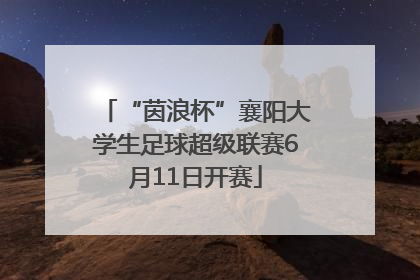 “茵浪杯”襄阳大学生足球超级联赛6月11日开赛