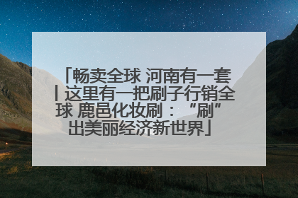 畅卖全球 河南有一套丨这里有一把刷子行销全球 鹿邑化妆刷：“刷”出美丽经济新世界