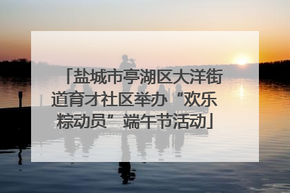 盐城市亭湖区大洋街道育才社区举办“欢乐粽动员”端午节活动