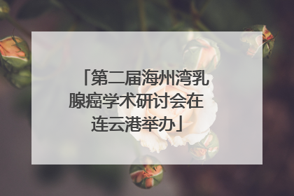 第二届海州湾乳腺癌学术研讨会在连云港举办