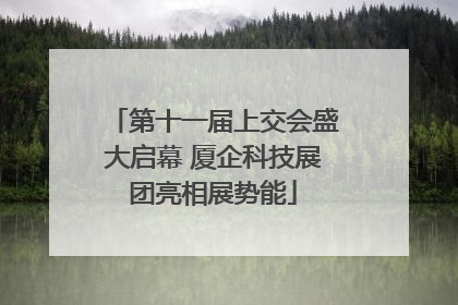 第十一届上交会盛大启幕 厦企科技展团亮相展势能