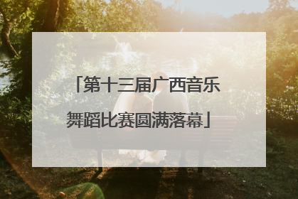 第十三届广西音乐舞蹈比赛圆满落幕