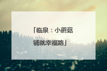 临泉：小蘑菇铺就幸福路