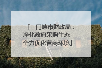 三门峡市财政局：净化政府采购生态 全力优化营商环境