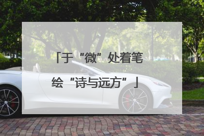 于“微”处着笔 绘“诗与远方”