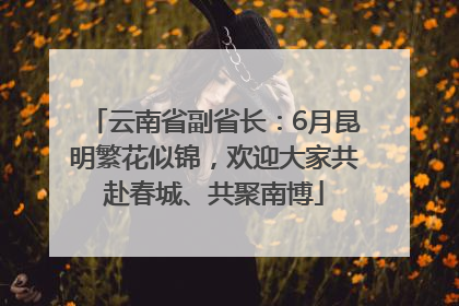云南省副省长：6月昆明繁花似锦，欢迎大家共赴春城、共聚南博