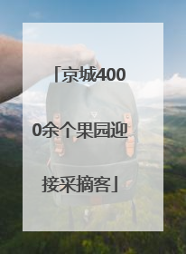 京城4000余个果园迎接采摘客