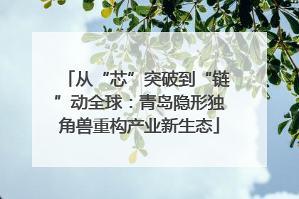 从“芯”突破到“链”动全球：青岛隐形独角兽重构产业新生态