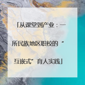 从课堂到产业：一所民族地区职校的“互嵌式”育人实践