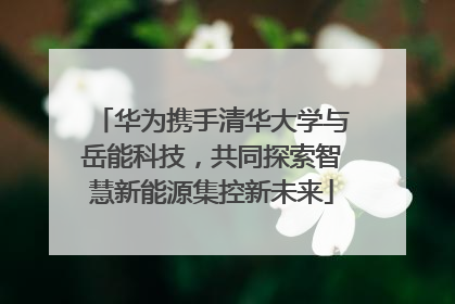 华为携手清华大学与岳能科技，共同探索智慧新能源集控新未来