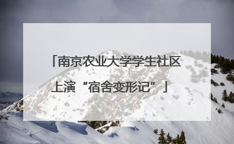 南京农业大学学生社区上演“宿舍变形记”
