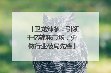 卫龙辣条：引领千亿辣味市场，勇做行业破局先锋