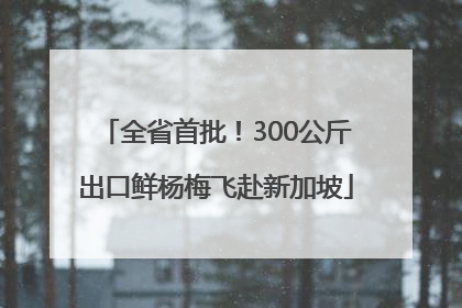全省首批！300公斤出口鲜杨梅飞赴新加坡