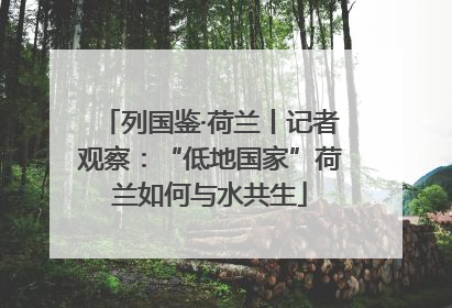 列国鉴·荷兰丨记者观察：“低地国家”荷兰如何与水共生