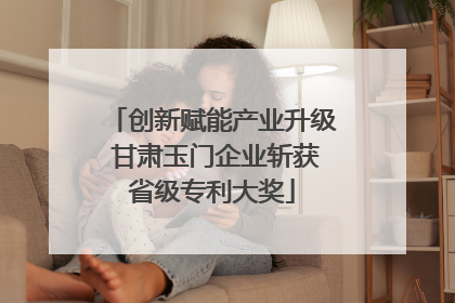 创新赋能产业升级 甘肃玉门企业斩获省级专利大奖