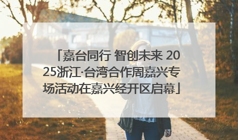 嘉台同行 智创未来 2025浙江·台湾合作周嘉兴专场活动在嘉兴经开区启幕