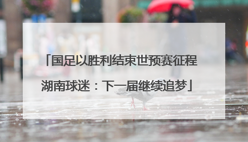 国足以胜利结束世预赛征程 湖南球迷：下一届继续追梦
