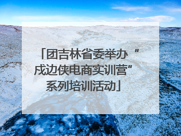 团吉林省委举办“戍边侠电商实训营”系列培训活动