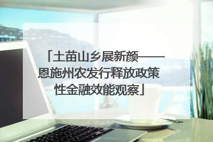 土苗山乡展新颜——恩施州农发行释放政策性金融效能观察