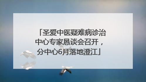 圣爱中医疑难病诊治中心专家恳谈会召开，分中心6月落地澄江