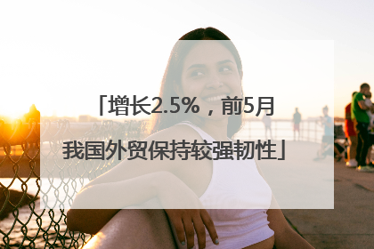 增长2.5%，前5月我国外贸保持较强韧性