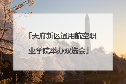 天府新区通用航空职业学院举办双选会