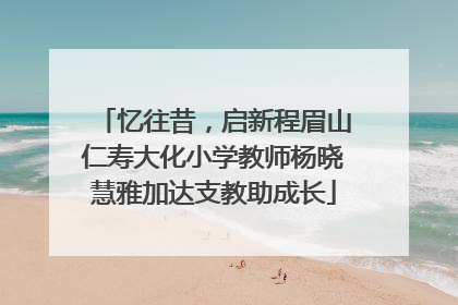 忆往昔，启新程眉山仁寿大化小学教师杨晓慧雅加达支教助成长