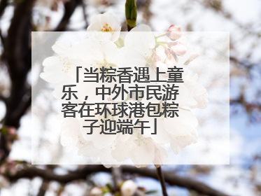 当粽香遇上童乐，中外市民游客在环球港包粽子迎端午