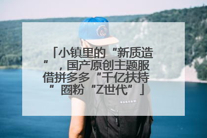 小镇里的“新质造”，国产原创主题服借拼多多“千亿扶持”圈粉“Z世代”