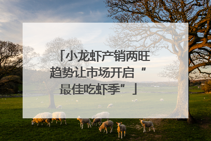 小龙虾产销两旺趋势让市场开启“最佳吃虾季”