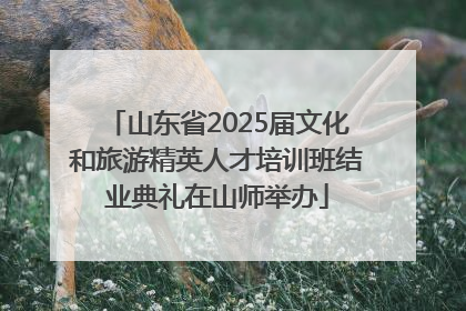山东省2025届文化和旅游精英人才培训班结业典礼在山师举办