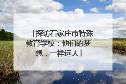 探访石家庄市特殊教育学校：他们的梦想，一样远大