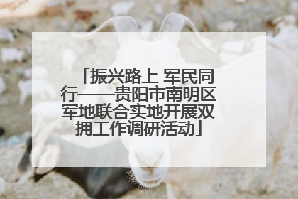 振兴路上 军民同行——贵阳市南明区军地联合实地开展双拥工作调研活动