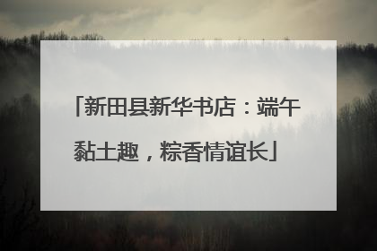 新田县新华书店：端午黏土趣，粽香情谊长