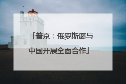 普京：俄罗斯愿与中国开展全面合作
