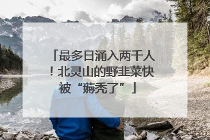 最多日涌入两千人！北灵山的野韭菜快被“薅秃了”