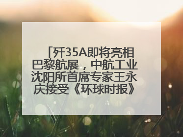 歼35A即将亮相巴黎航展，中航工业沈阳所首席专家王永庆接受《环球时报》专访：未来数量可以有很多