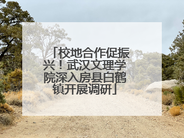 校地合作促振兴！武汉文理学院深入房县白鹤镇开展调研