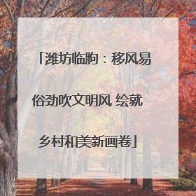 潍坊临朐：移风易俗劲吹文明风 绘就乡村和美新画卷
