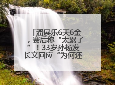潘展乐6天6金，赛后称“太累了”！33岁孙杨发长文回应“为何还在坚持”