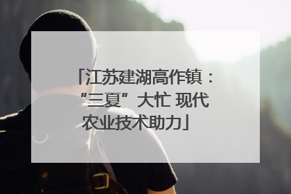 江苏建湖高作镇：“三夏”大忙 现代农业技术助力
