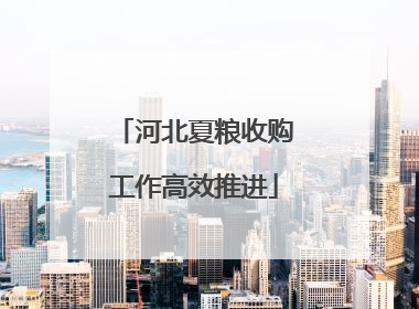 河北夏粮收购工作高效推进