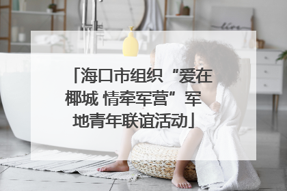 海口市组织“爱在椰城 情牵军营”军地青年联谊活动