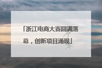 浙江电商大赛圆满落幕，创新项目涌现