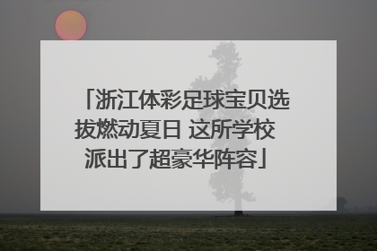 浙江体彩足球宝贝选拔燃动夏日 这所学校派出了超豪华阵容