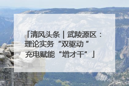 清风头条｜武陵源区：理论实务“双驱动 ” 充电赋能“增才干”